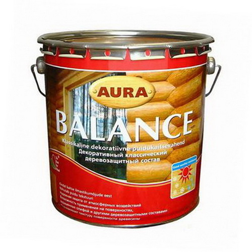 Купить Материал декоративно деревозащитный Aura Balance орех (pahkel) 0,7л, Eskaro