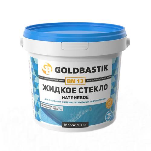 Купить Стекло натриевое жидкое GOLDBASTIK BN 13 1,3 кг