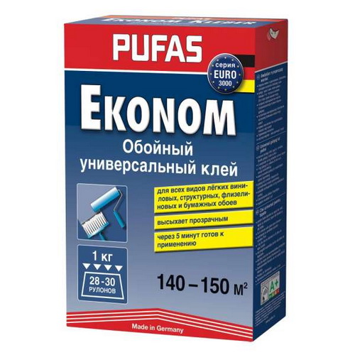 Купить Клей обойный универсальный PUFAS EURO 3000 Ekonom 1кг