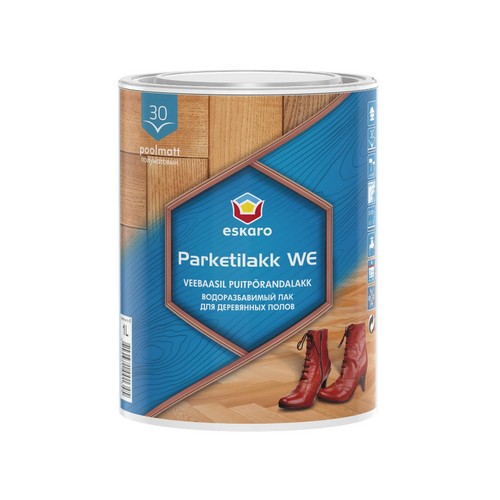 Купить Лак для деревянных полов водоразбавимый Parketilakk WE 3л Eskaro