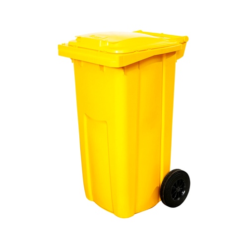Купить Мусорный контейнер 240л передвижной желтый 24.С29(20.802.20.РЕ21.052.20)                           