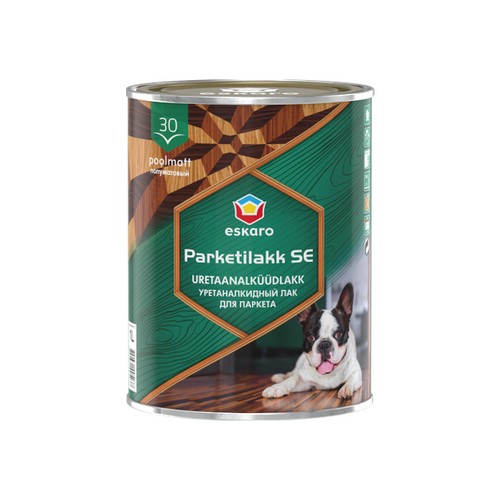 Купить Лак для деревянных и бетонных полов уретаналкидный Parketilakk SE30 1л Eskaro