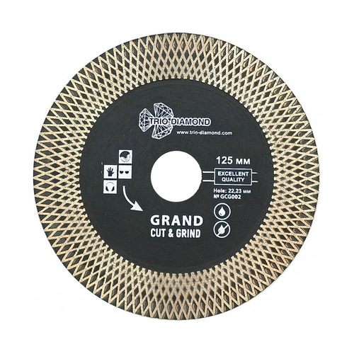 Купить Диск алмазный 125мм Grand Cut & Grind по твердой керамике и керамограниту Trio-Diamond GCG002