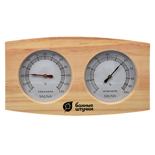 Купить Термометр с гигрометром Банная станция 24,5х13,5х3 см для бани и сауны БАННЫЕ ШТУЧКИ 18024
