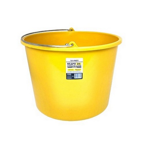 Купить Ведро строительное 20л желтое TLSA22022                                                             