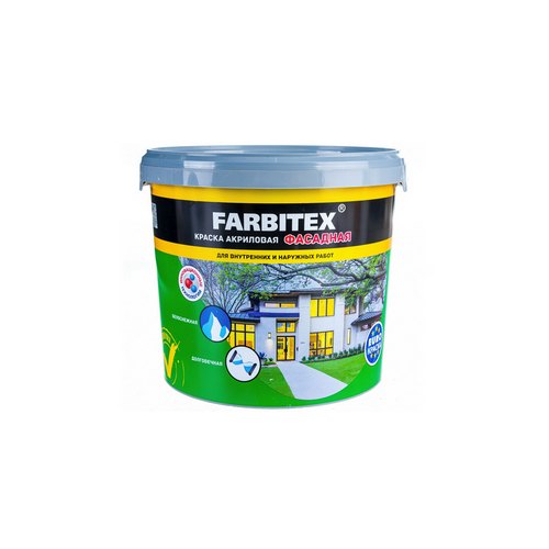 Купить Краска акриловая фасадная 1.1 кг FARBITEX                                                           