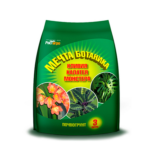 Купить Грунт для цветов Рост Агро Кливия Калатея Монстера Мечта ботаника 3л                                