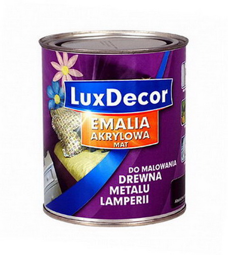 Купить Эмаль акриловая матовая 0,75л  ванильный крем LUXDECOR