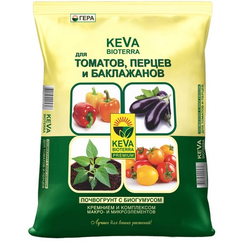 Купить Биопочвогрунт KEVA BIOTERRA для томатов, перцев и баклажанов 10л                                    