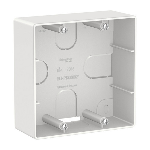 Купить Коробка подъёмная для силовых розеток белая Blanca Schneider Electric BLNPK000021