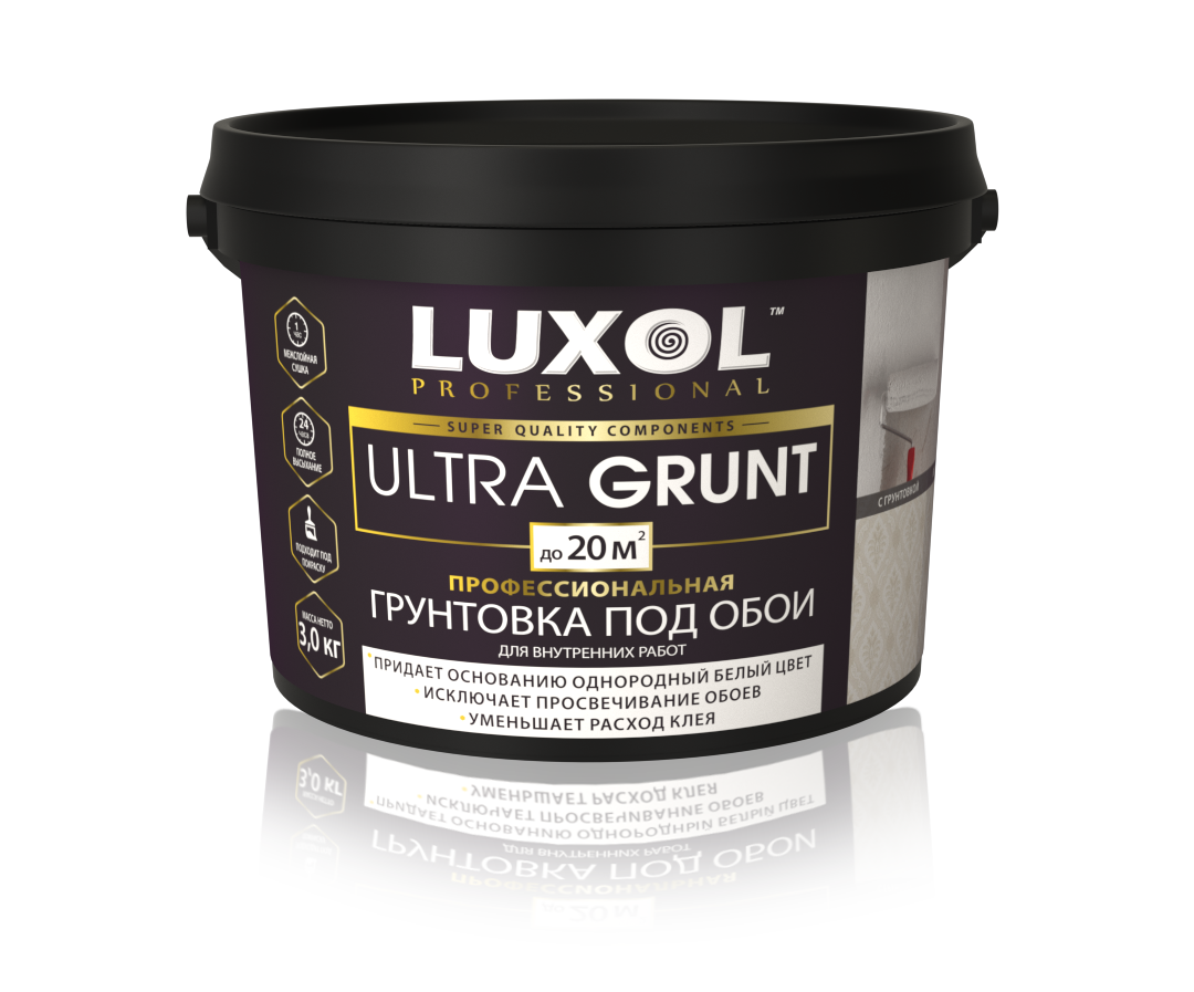 Купить Грунтовка под обои LUXOL ULTRA GRUNT (Professional) 3,0кг