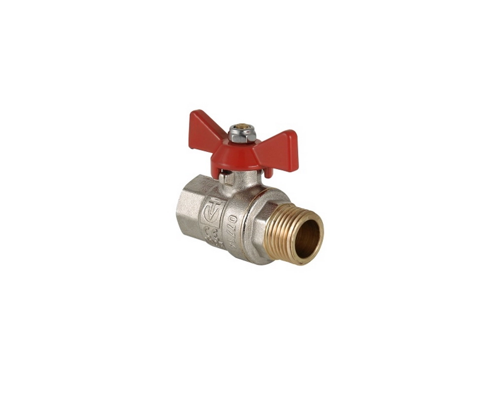 Купить Кран шаровый BASE рукоятка бабочка 3/4'' внутренняя-наружная резьба Valtec                           