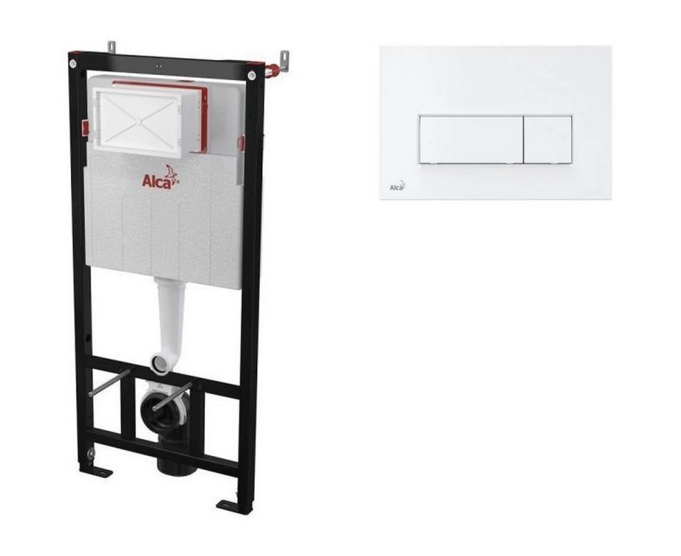 Купить Инсталяция для подвесного унитаза 4 в 1 Alcaplast АМ101/1120 и клавиша смыва M570                   
