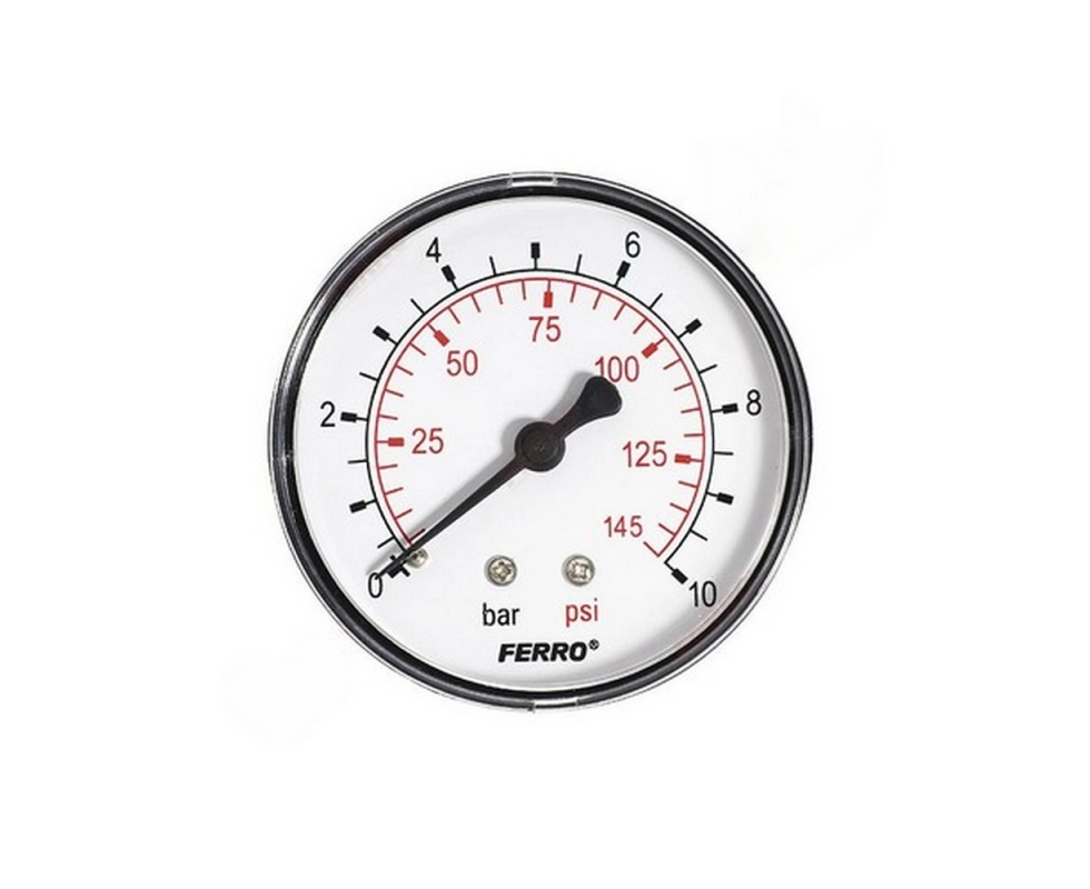 Купить Манометр аксиальный ф 63 мм 0-10 бар нр1/4'' M6310A, СБ-00007814                                     