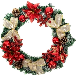 Купить Рождественский венок 40см VT19-20424                                                                