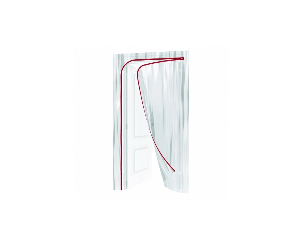 Купить Дверь пленочная на молнии типа L 200x100 см с малярной лентой 2,5см х 10м MATRIX                    