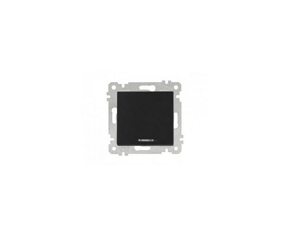 Купить Выключатель одноклавишный с подсветкой черный мат Mutlusan Rita 2200-415-0184                       