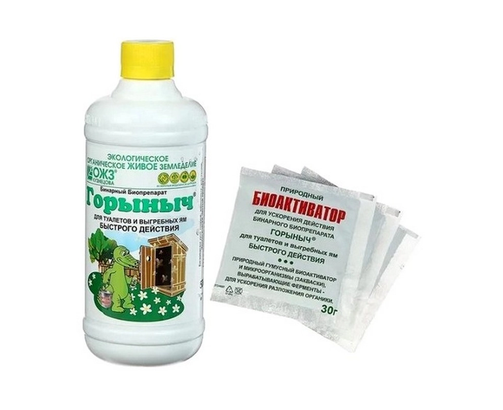 Купить Горыныч для туалетов и выгребных ям ОЖЗ КУЗНЕЦОВА 500мл и 3х30г                                     