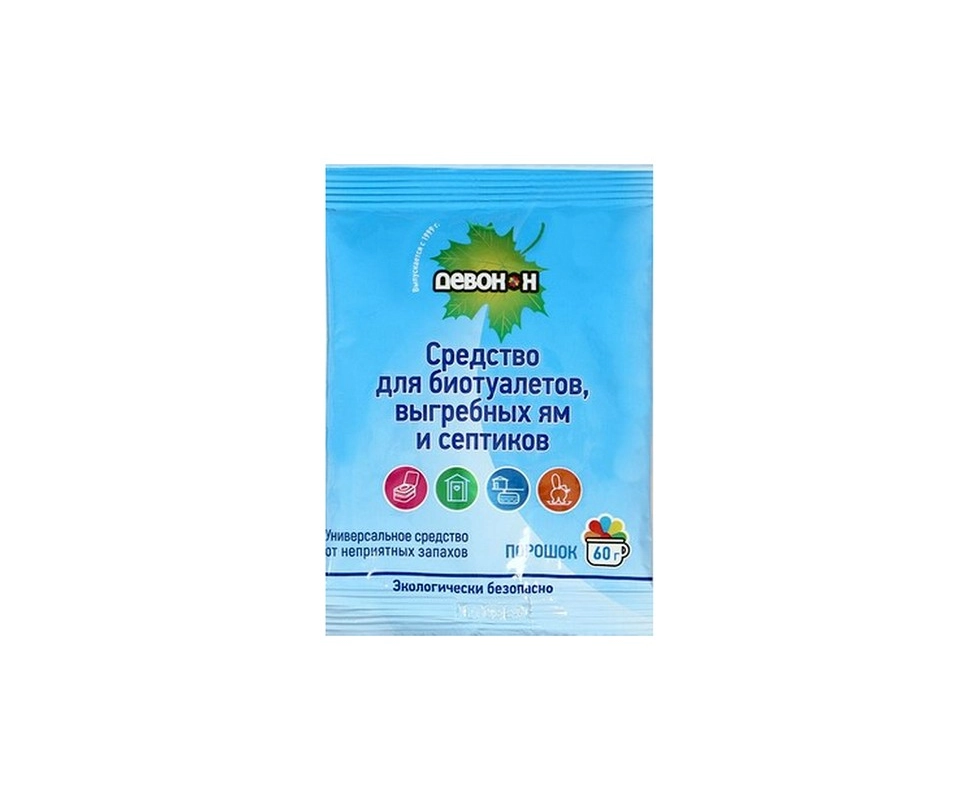 Купить Порошок для биотуалетов выгребных ям и септиков Девон-Н 60г                                         