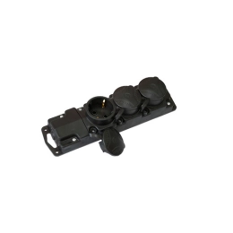 Купить Колодка на 3 гнезда с заземлением с крышкой Р16-381 BYLECTRICA                                      