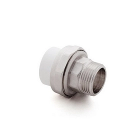 Купить Американка ПП наружн. резьба 20х1'' белый РосТурПласт 10639                                          