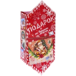 Купить Коробка для новогоднего подарка в виде конфеты 14,6х9,3х5,3см 237562                                