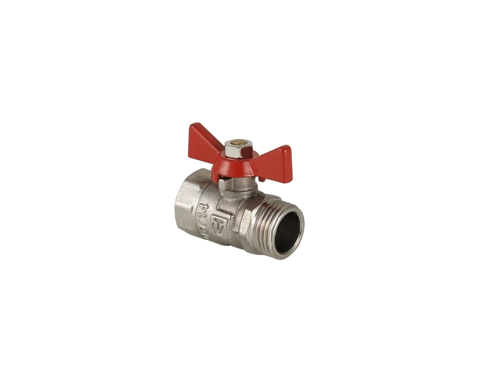 Купить Кран шаровый VALTEC  COMPACT, рукоятка бабочка 1/2'' вн.-нар.                                        