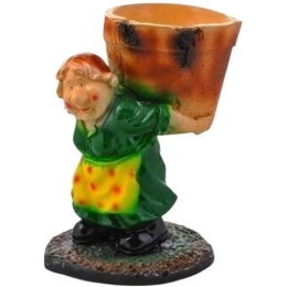 Купить Фигура садовая кашпо Дачница 28х20см                                                                