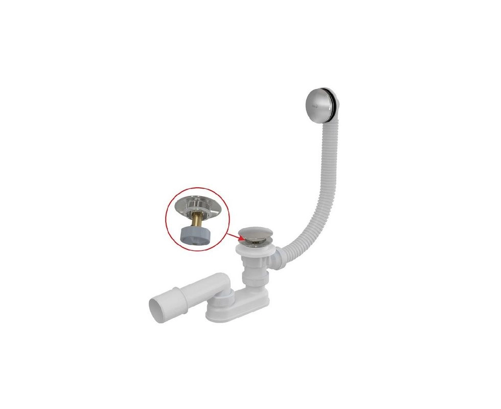 Купить Сифон для ванны Alcaplast ClickClack A504CKM-BL-01                                                  