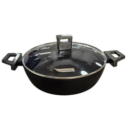 Купить Жаровня алюминиевая с антиприг.покрыт.с крышкой 3л 26см арт ВВ102473                                