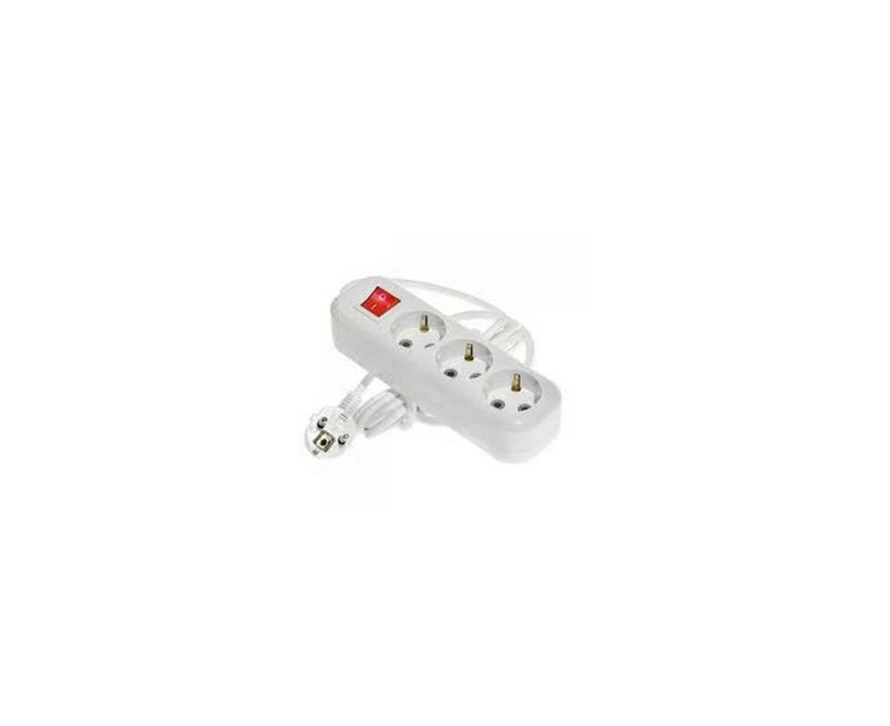 Купить Удлинитель сетевой  LUXAR 3SE-SW-16A-03 3 гнезда с з/к и выключателем, 16A, ПВС 3*1,5, 3м           