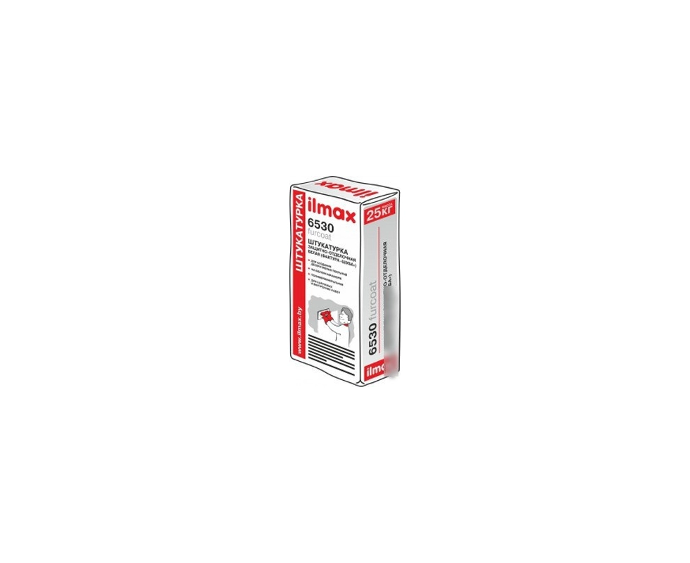 Купить Защитно-отделочная штукатурка "ILMAX 6530( БЕЛАЯ) (1,0 мм) полимерная, (25кг),РБ ООО"Илмакс",шт