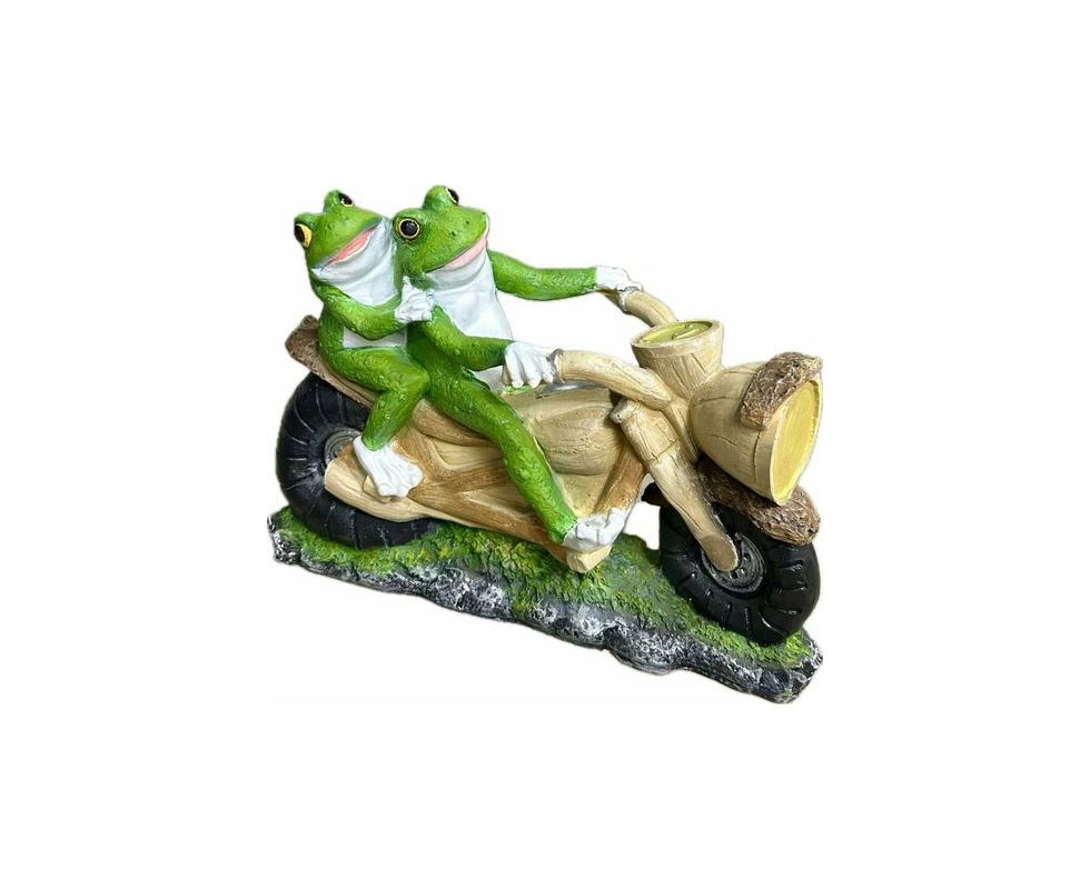 Купить Фигура садовая ''Лягушка на мотоцикле'' 49х36см                                                       
