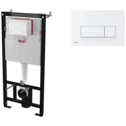 Купить Инсталяция для подвесного унитаза 4 в 1 Alcaplast АМ101/1120 и клавиша смыва M570                   