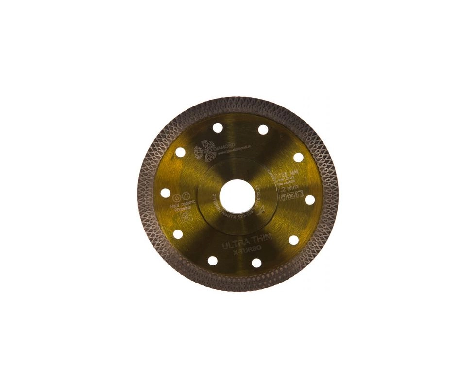 Купить Диск алмазный 125*22,23*1,2мм Ultra Thin  X-Turbo Trio-Diamond UTX520                               