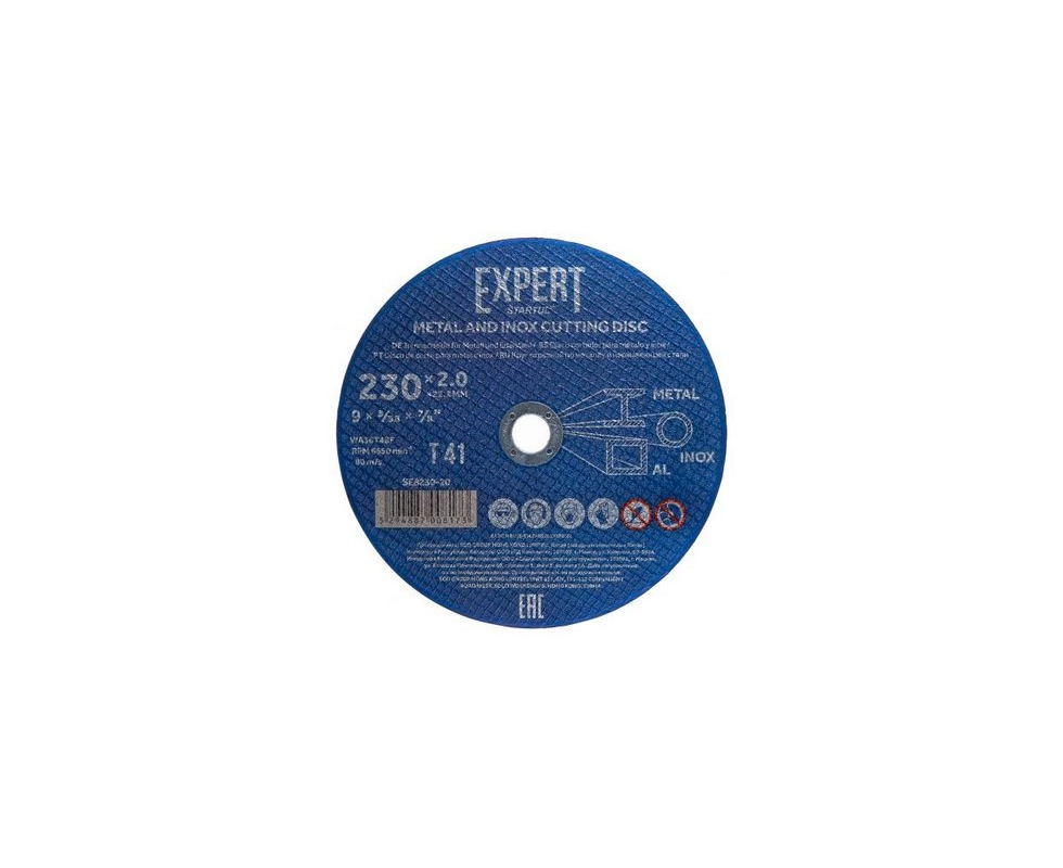 Купить Круг отрезной 230х2.0x22.2 мм для металла и нержавеющей стали EXPERT STARTUL                        