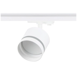 Купить Светильник трековый однофазный под лампу GX53 81*70mm металл круг белый серия Track 21139           