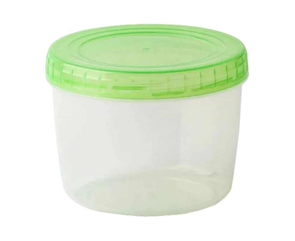 Купить Банка с завинчивающейся крышкой OPTIMPLAST 0,5л прозрачно-салатовый                                 