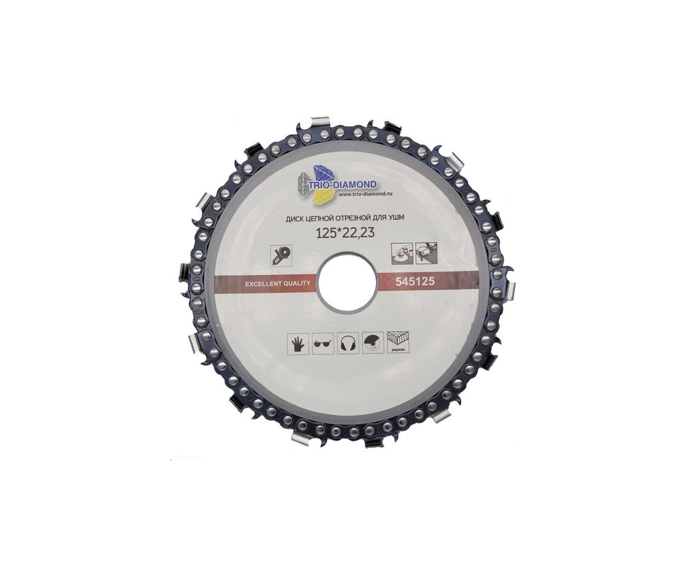 Купить Диск цепной отрезной для УШМ 125*22,23мм Trio-Diamond                                               