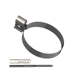 Купить Хомут трубы металлический L 140 серый ОПТИМА                                                        