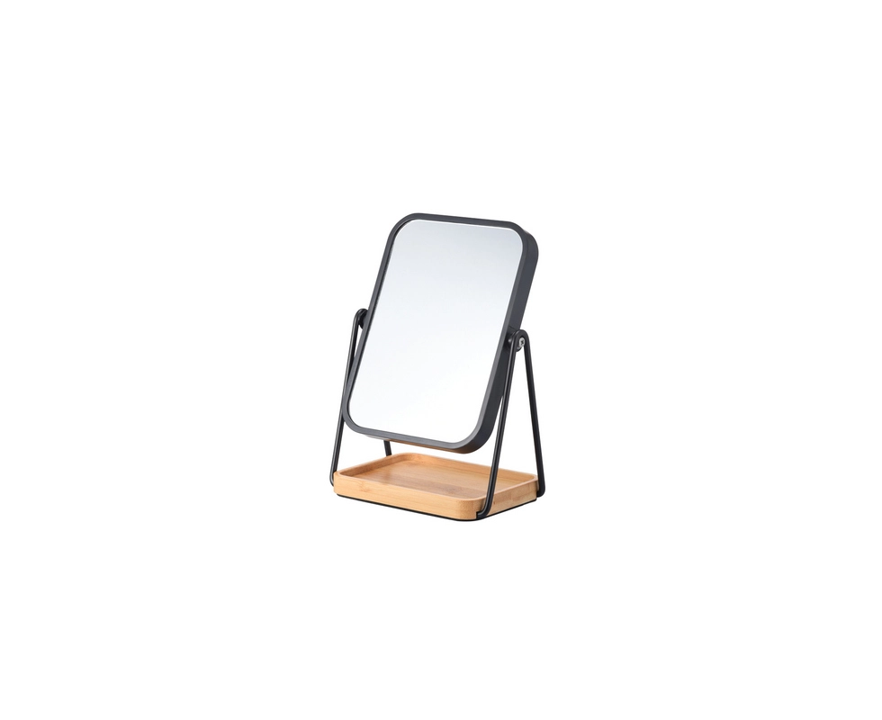 Купить Зеркало косметическое черное на
бамбуковой основе артикул 90043                                     