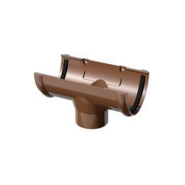Купить Воронка желоба ПВХ коричневая Поливент                                                              