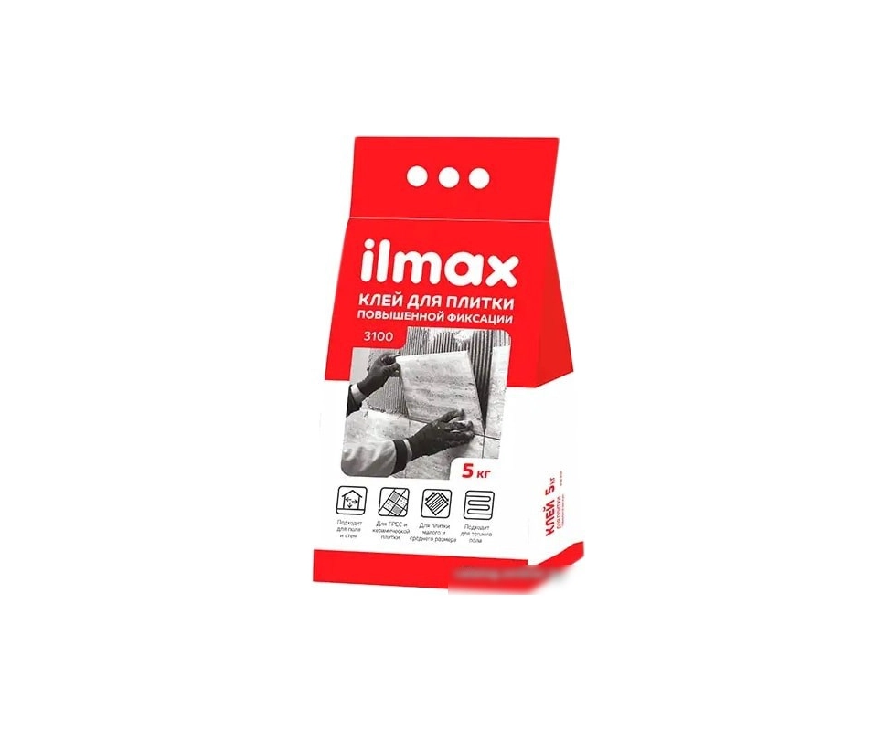 Купить Растворная смесь сухая клеевая облицовочная ILMAX  3100   5кг