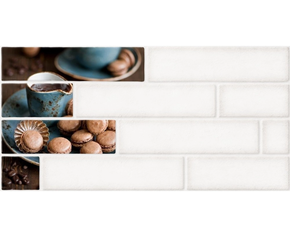 Купить Декор Берёзакерамика Брик 1 кремовая 300*600 мм                                                     