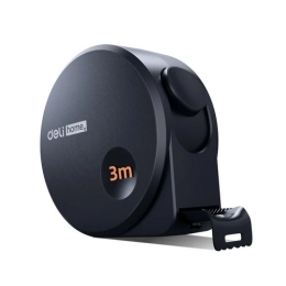 Купить Рулетка 3 м*16 мм Deli Soft Touch черный EHT8316                                                    