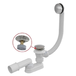Купить Сифон для ванны Alcaplast ClickClack A504CKM-BL-01                                                  