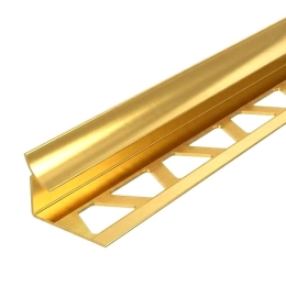 Купить Уголок внутренний под плитку 12мм золото 2,5м                                                       