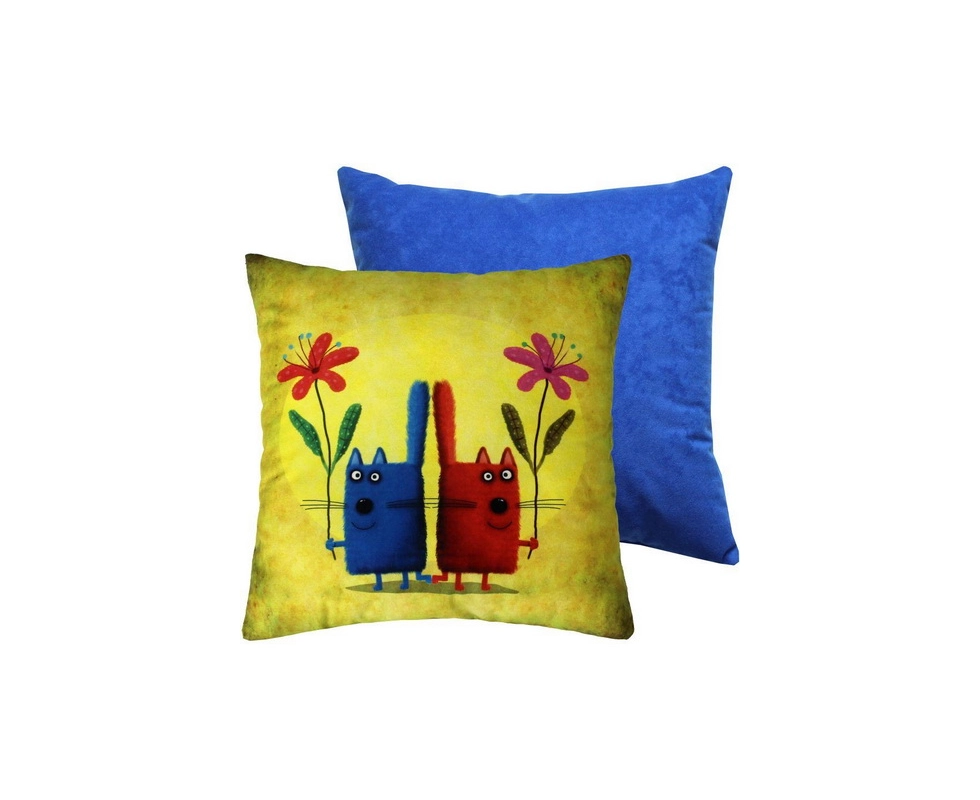 Купить Подушка декоративная MATEX KOTOKLISM ДВА КОТА. 33x33                                                