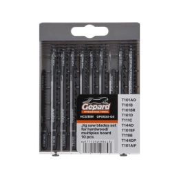 Купить Набор пилок лобзиковых по дереву/ламинату 10шт GEPARD                                               