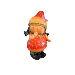 Купить Фигура садовая гном клубничка малый 30*15 см                                                        